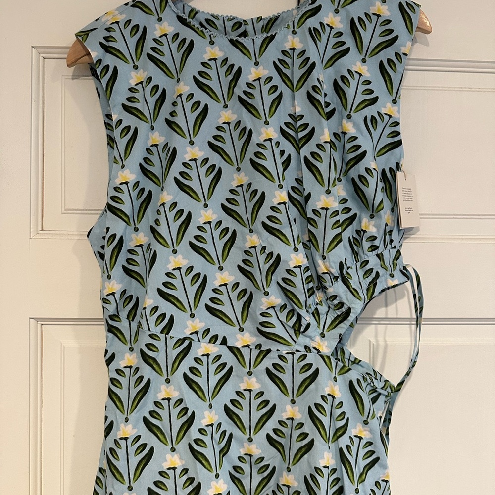 Agua by Agua Bendita Blue Asymmetrical Dress